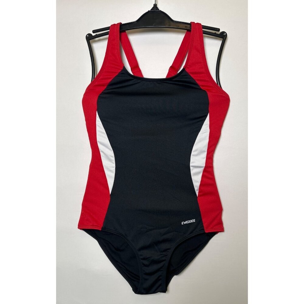 Ewedoos  Athletic, Adjustable Strap, Tummy Control Swimming Suit,‎ SM